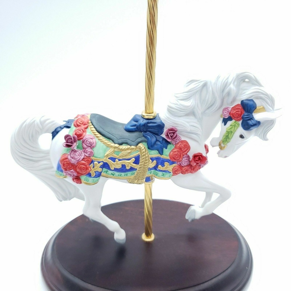 Vintage Lynn Lupetti 1988 Franklin Mint  Carousel Enchantment Horse Mint conditi